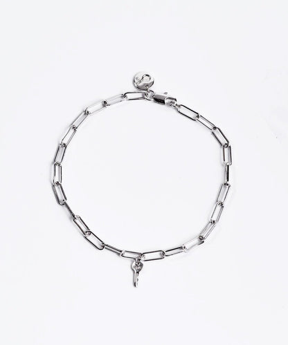 Brooklyn Mini Key Bracelet Bracelets The Giving Keys LOVE Silver 
