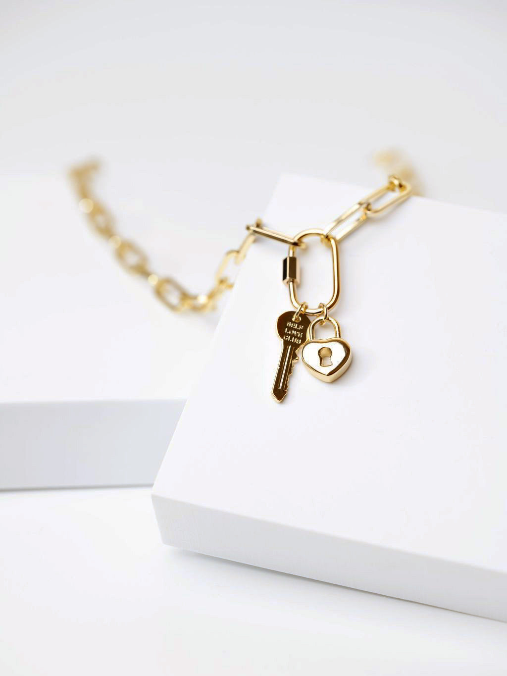 SELF LOVE CLUB Lock + Key Necklace Necklaces The Giving Keys 