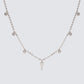 Crystal Droplet + Mini Key Necklace Necklaces The Giving Keys LOVE SILVER 