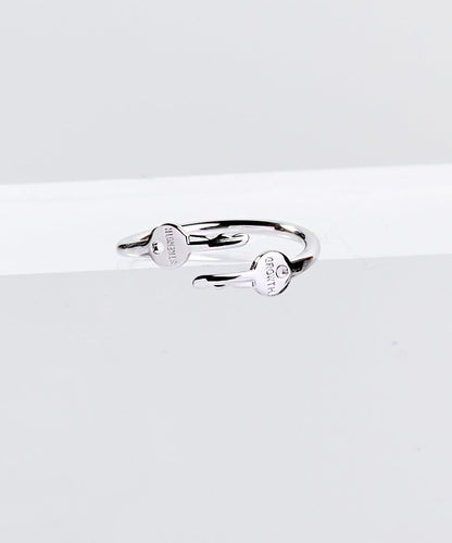 Wrapped Mini Key Ring Rings The Giving Keys Silver 