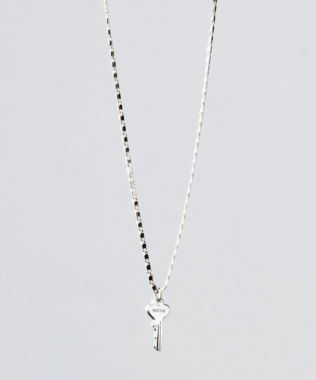 Petite Key Necklace Necklaces The Giving Keys WORTHY Silver
