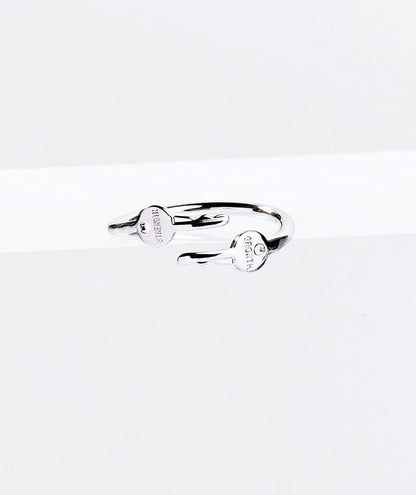 Wrapped Mini Key Ring Rings The Giving Keys Silver One Size 