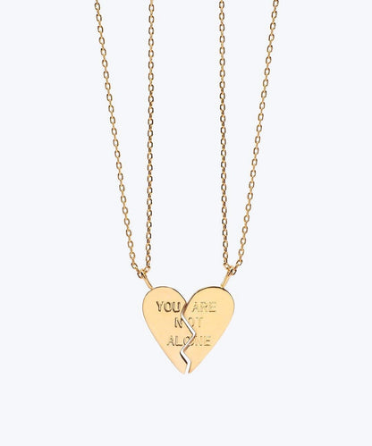 You Are Not Alone Necklace Set Necklaces The Giving Keys YOU ARE NOT ALONE Gold 