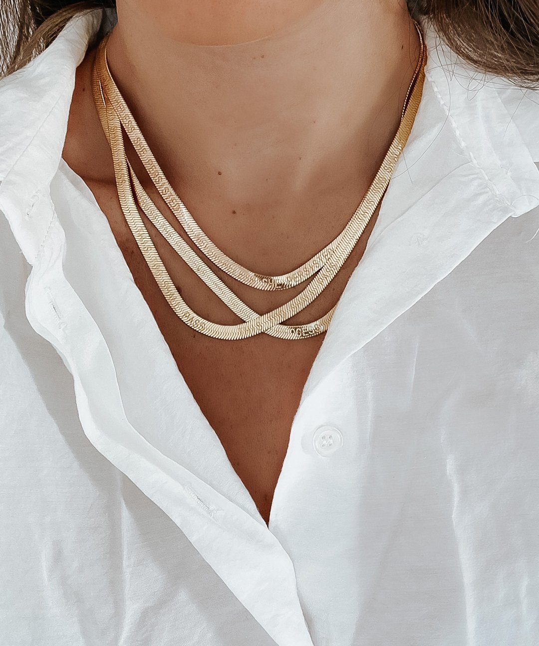 THIS TOO SHALL PASS Herringbone Necklace Necklaces The Giving Keys 